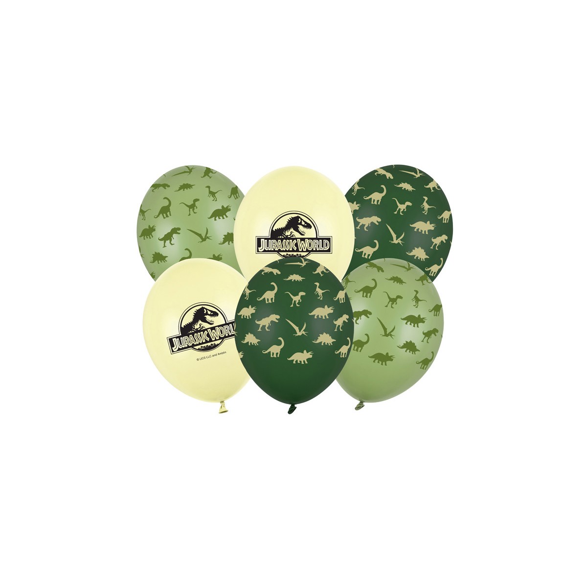 Balloons 30 cm, Jurassic World, mix (1 pkt / 6 pc.) Balloons 30 cm, Jurassic World, mix (1 pkt / 6 pc.)