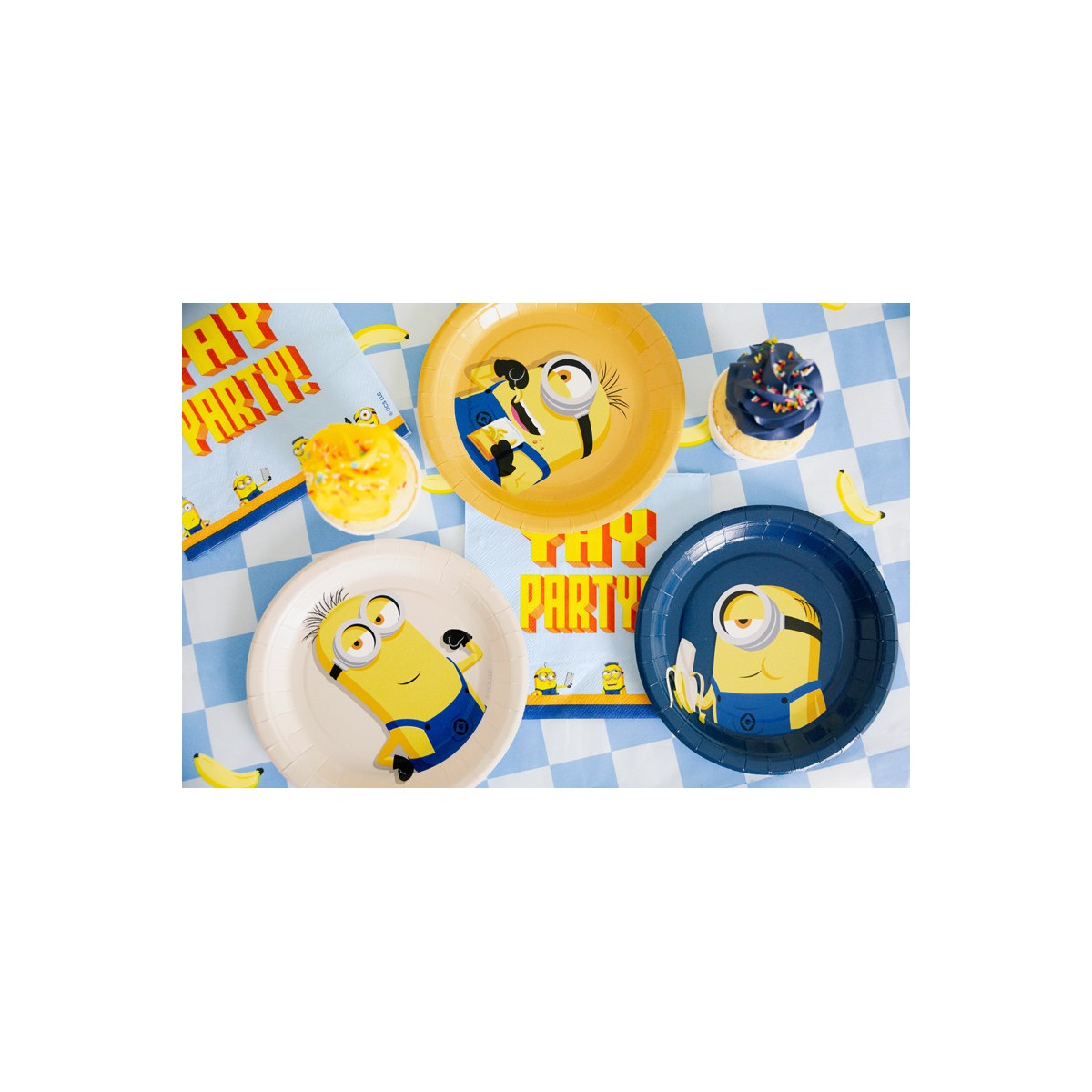 Paper plates Minions, 18 cm, mix (1 pkt / 6 pc.)