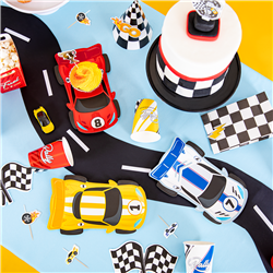 5 st Racerbil F&ouml;delsedagsljus f&auml;rgglada 2-3 cm vax &ndash; Ger fart p&aring; t&aring;rtan!