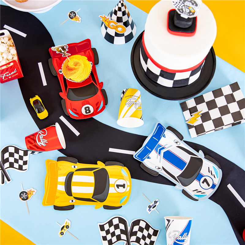 5 st Racerbil F&ouml;delsedagsljus f&auml;rgglada 2-3 cm vax &ndash; Ger fart p&aring; t&aring;rtan!