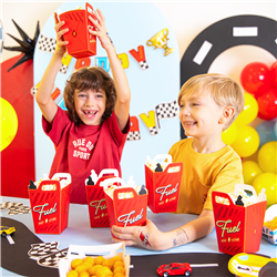 6 st Popcornboxar Festliga f&auml;rger 7x7x12 cm &ndash; G&ouml;r snackbordet oemotst&aring;ndligt!