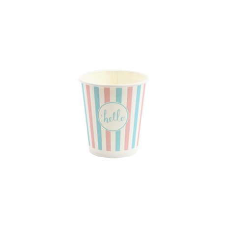 100 st Pappmuggar Pastell-kollektionen - 250 ml 100 st Pappmuggar Pastell-kollektionen - 250 ml