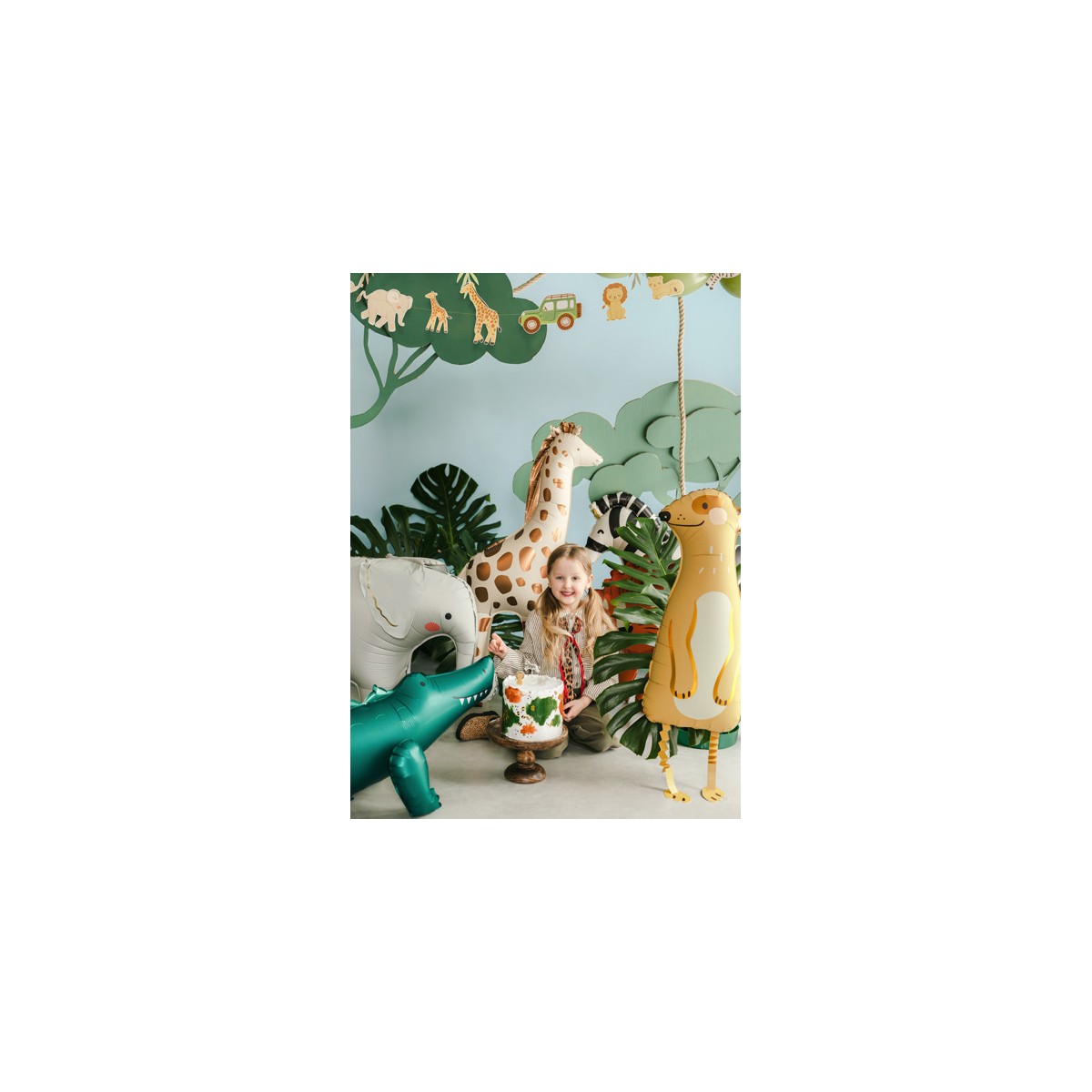 Standing foil balloon Meerkat, 28x70 cm, mix Standing foil balloon Meerkat, 28x70 cm, mix