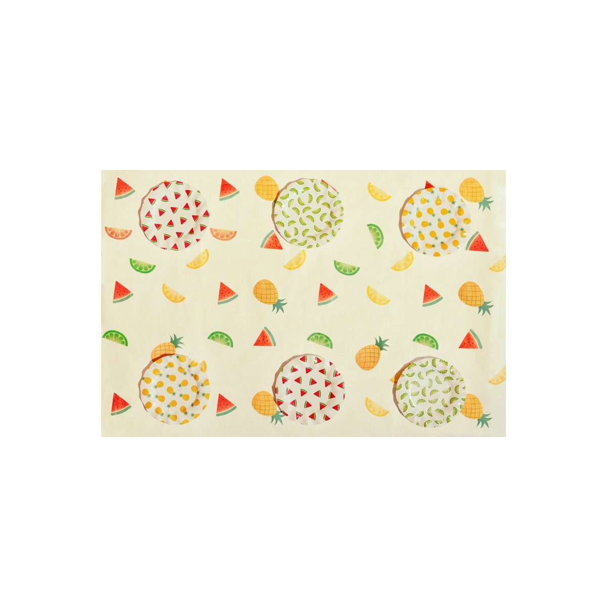 Paper tablecloth Fruits, 180x120 cm, mix