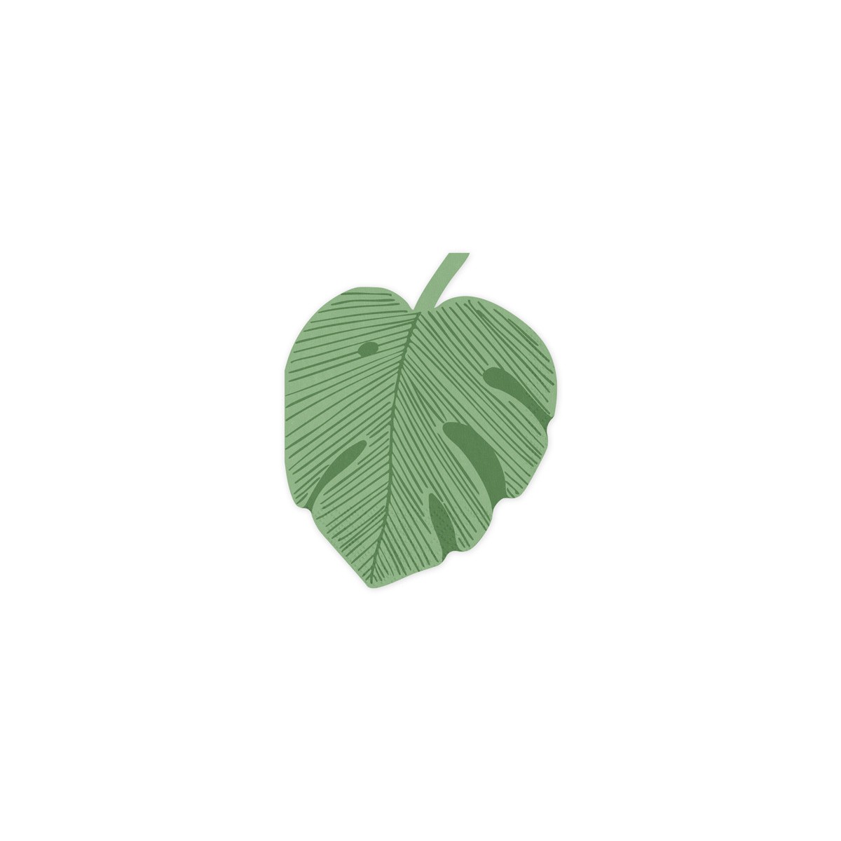 Napkins Monstera leaf, 29.1x36 cm, green (1 pkt / 12 pc.) Napkins Monstera leaf, 29.1x36 cm, green (1 pkt / 12 pc.)