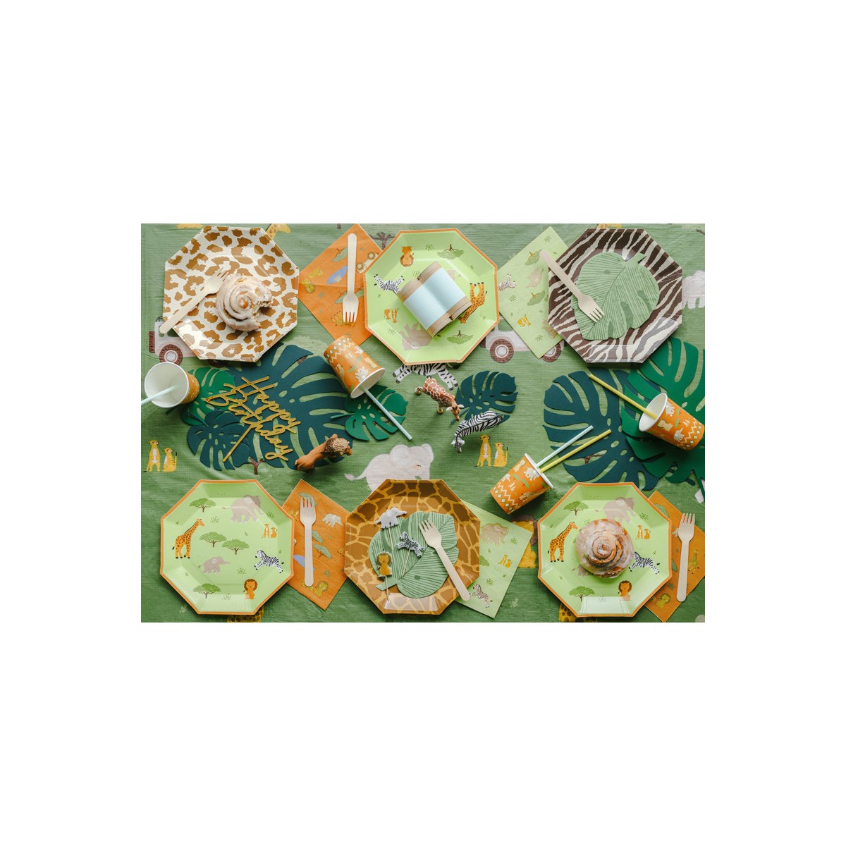 Napkins Monstera leaf, 29.1x36 cm, green (1 pkt / 12 pc.) Napkins Monstera leaf, 29.1x36 cm, green (1 pkt / 12 pc.)