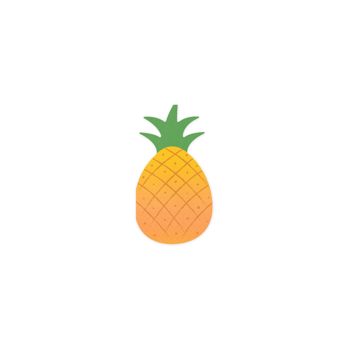 Napkins Pineapple, 18.5x10.2 cm, mix (1 pkt / 20 pc.) Napkins Pineapple, 18.5x10.2 cm, mix (1 pkt / 20 pc.)