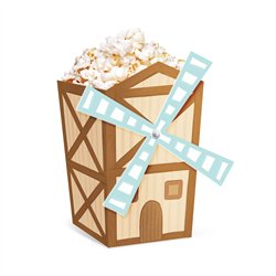 6 st Popcornb&auml;gare Racerbilstema blandade f&auml;rger 550 ml