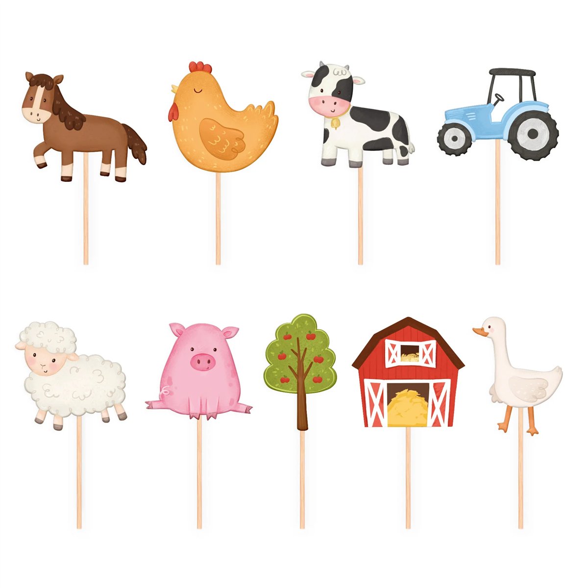 7 st Cupcake Toppers Racerbilar mix 10,5 cm 7 st Cupcake Toppers Racerbilar mix 10,5 cm