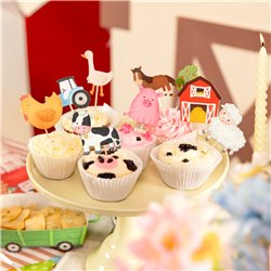 7 st Cupcake Toppers Racerbilar mix 10,5 cm 7 st Cupcake Toppers Racerbilar mix 10,5 cm