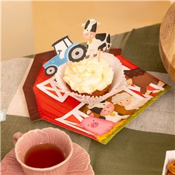 7 st Cupcake Toppers Racerbilar mix 10,5 cm 7 st Cupcake Toppers Racerbilar mix 10,5 cm