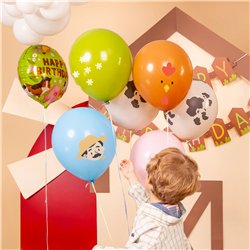 7 st Ballongmix Racerbil folie & latex 30/45 cm 7 st Ballongmix Racerbil folie & latex 30/45 cm