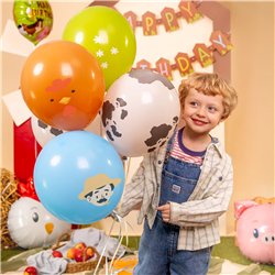 7 st Ballongmix Racerbil folie & latex 30/45 cm 7 st Ballongmix Racerbil folie & latex 30/45 cm