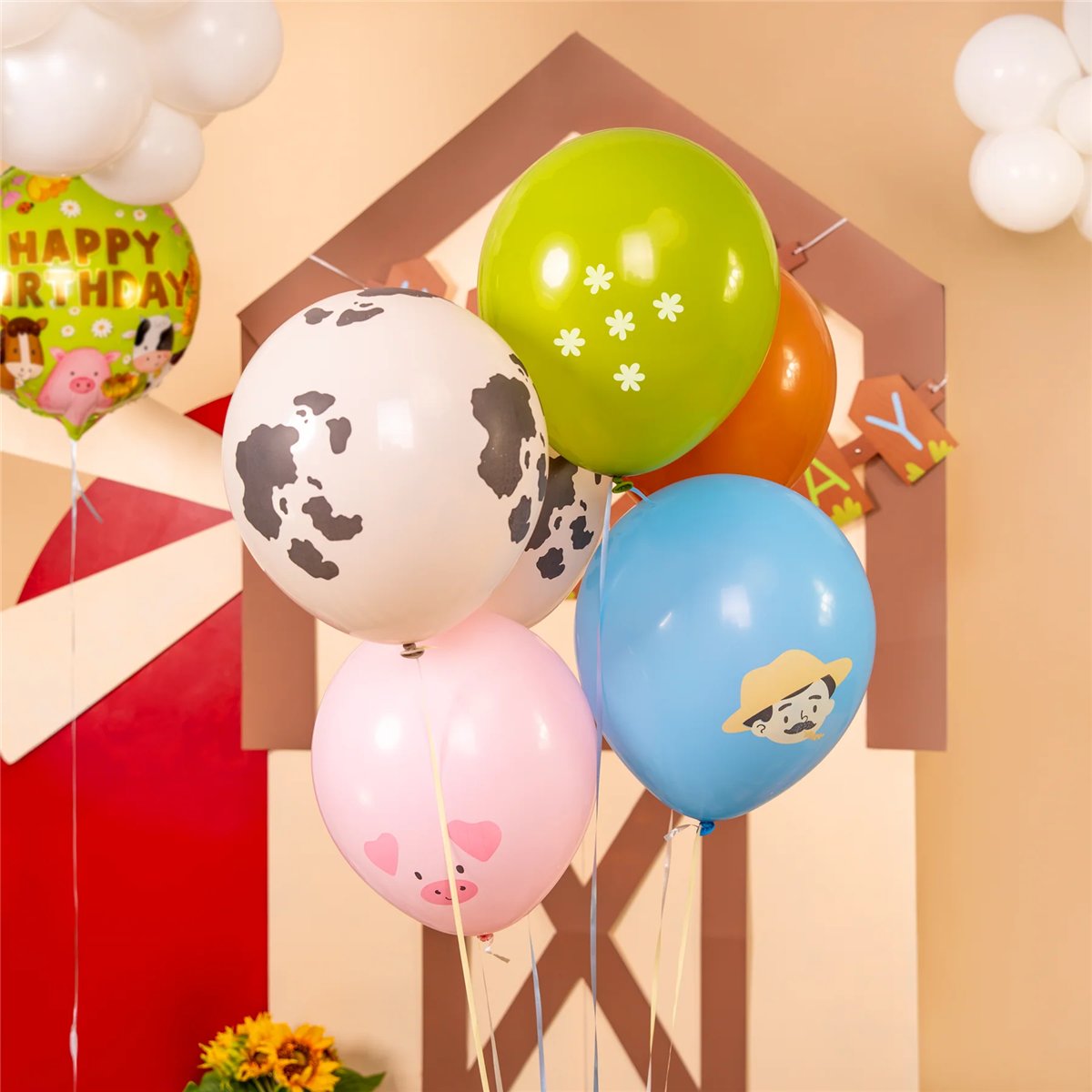 7 st Ballongmix Racerbil folie & latex 30/45 cm 7 st Ballongmix Racerbil folie & latex 30/45 cm