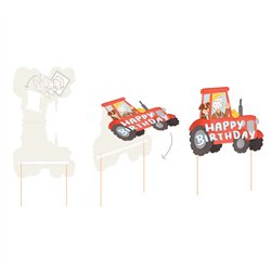 7 st Cupcake Toppers Racerbilar mix 10,5 cm 7 st Cupcake Toppers Racerbilar mix 10,5 cm