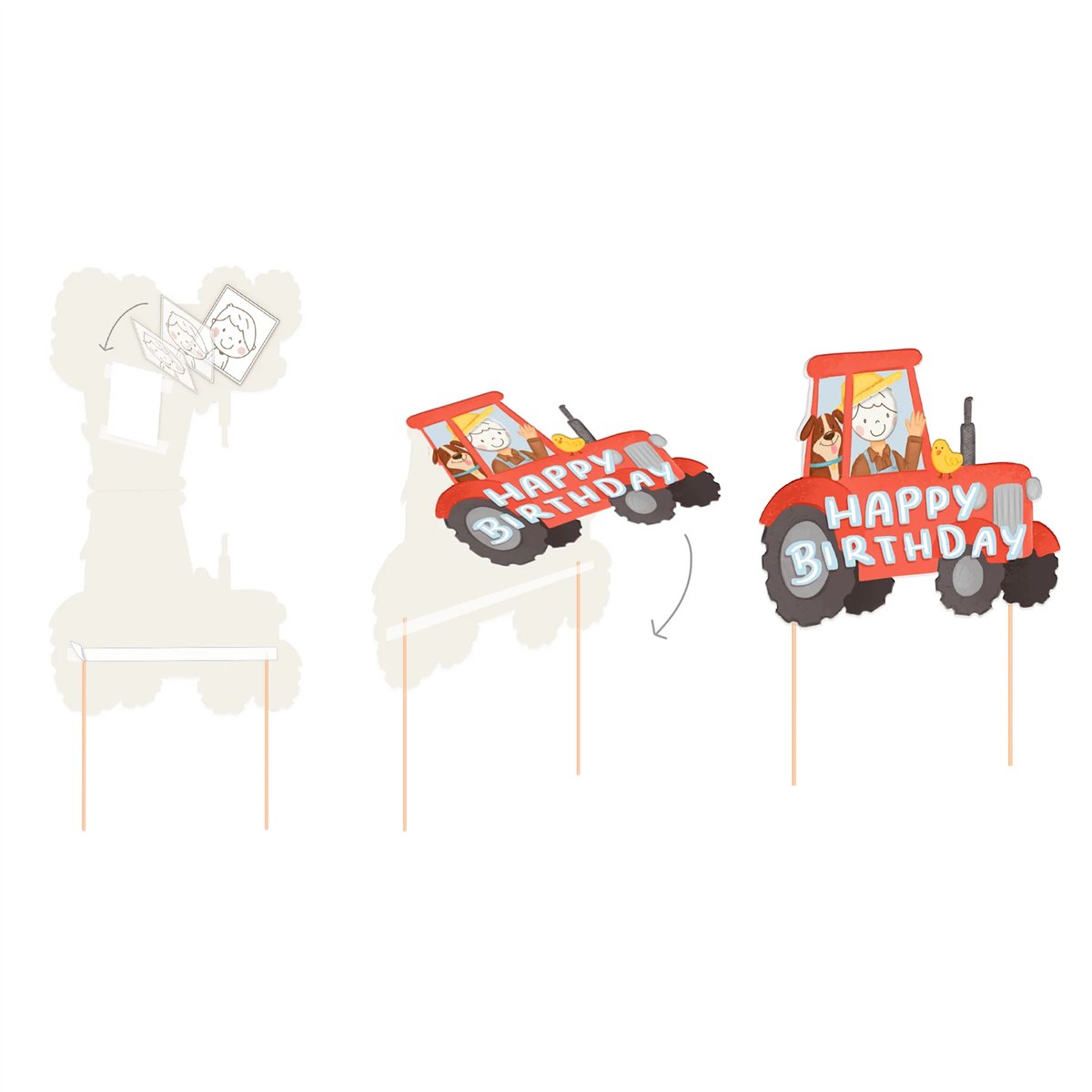 7 st Cupcake Toppers Racerbilar mix 10,5 cm 7 st Cupcake Toppers Racerbilar mix 10,5 cm