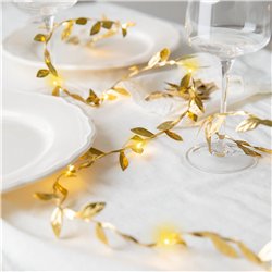 Eukalyptusgirlang 2 m grön med 20 varma LED-lampor Eukalyptusgirlang 2 m grön med 20 varma LED-lampor