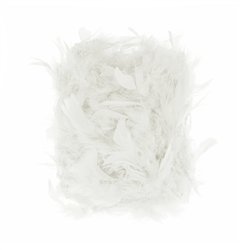 Fjäderboa Grön 190 cm – naturliga fjädrar och dun Fjäderboa Grön 190 cm – naturliga fjädrar och dun