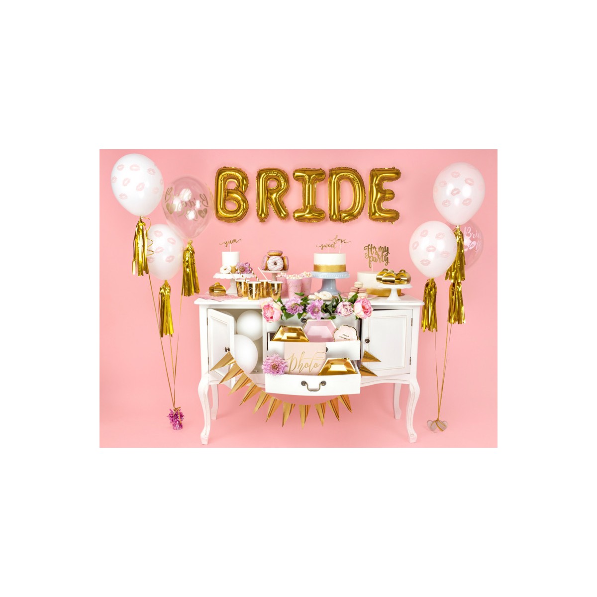 Foil balloon weight, pink Foil balloon weight, pink