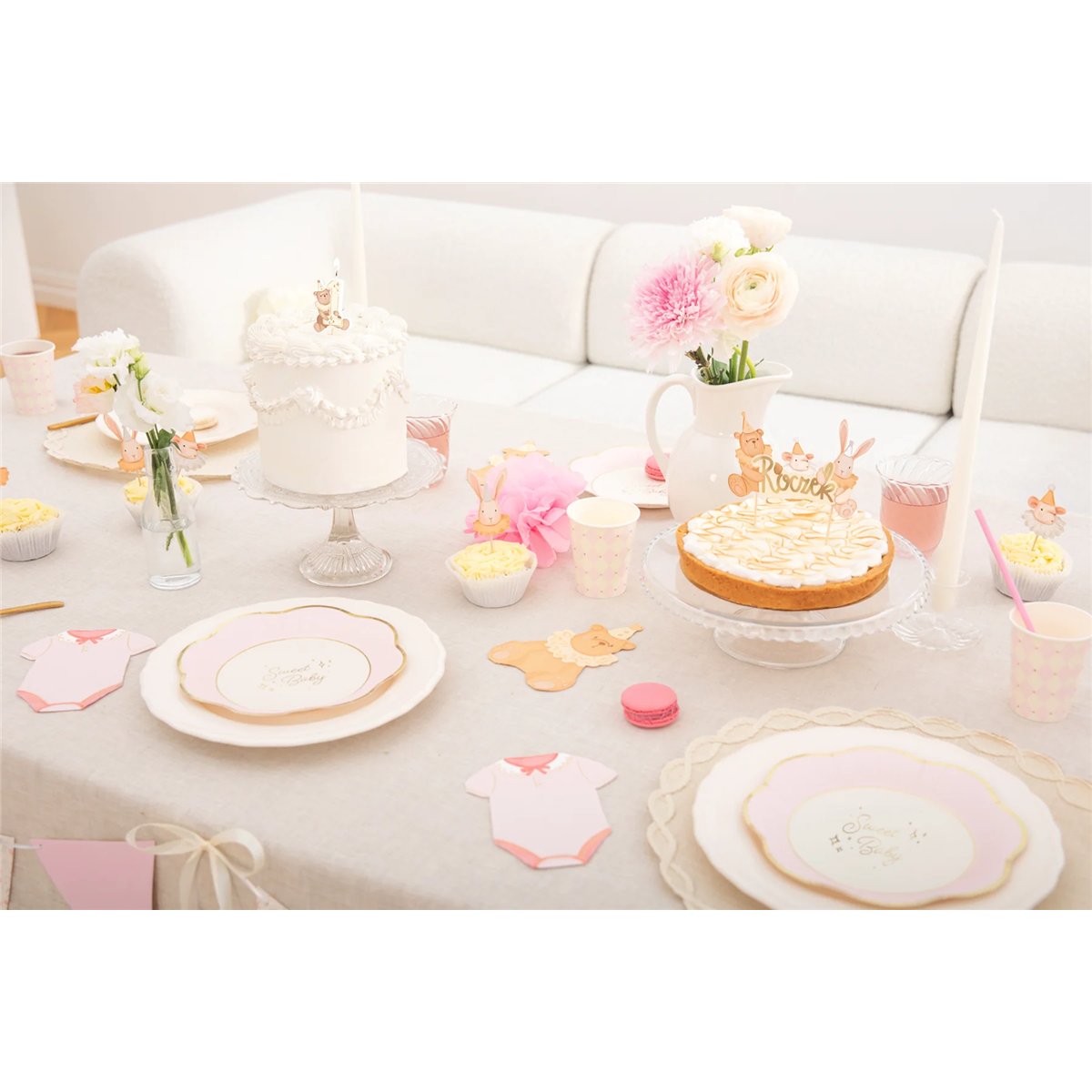 6 st Pappmuggar Rosa 220 ml – Baby Shower 6 st Pappmuggar Rosa 220 ml – Baby Shower