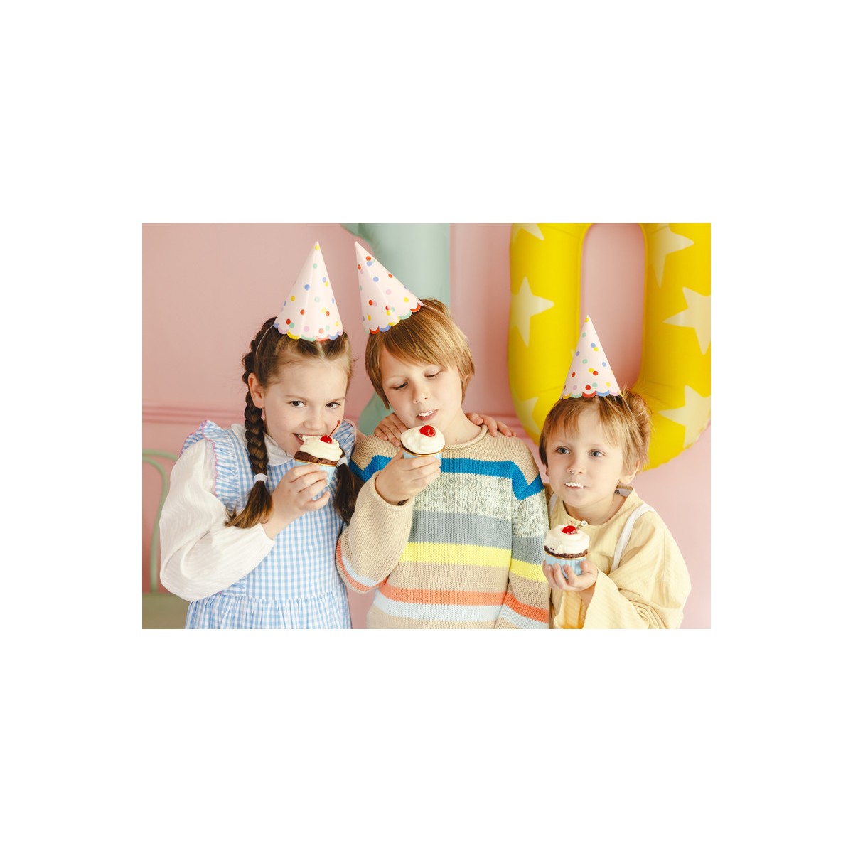 Hats Confetti, 16 cm, mix (1 pkt / 6 pc.)