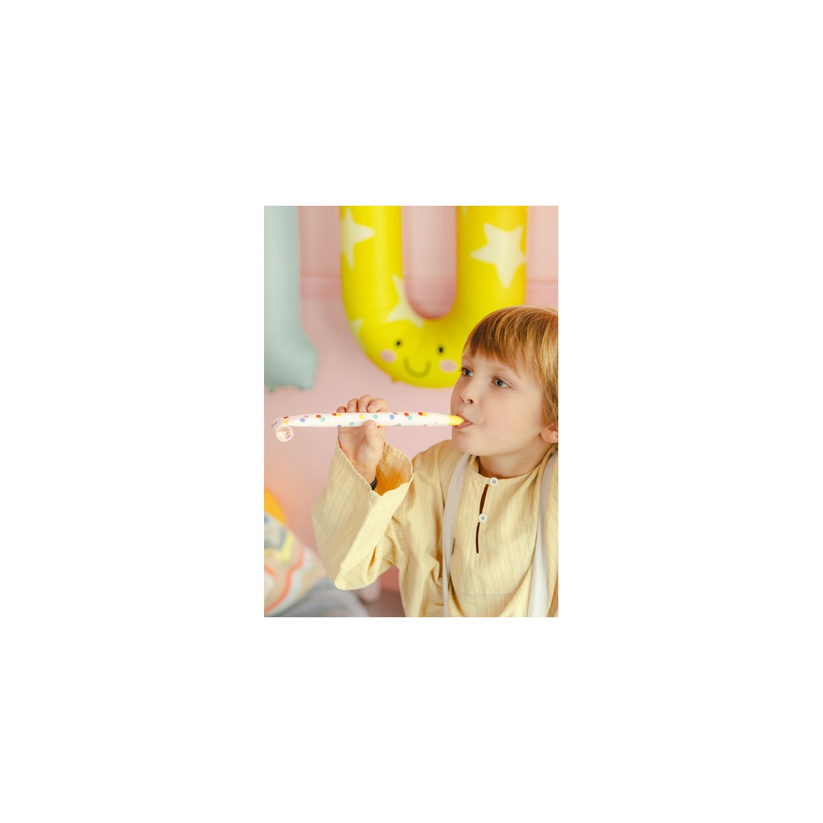 Paper whistles Confetti, mix (1 pkt / 6 pc.)