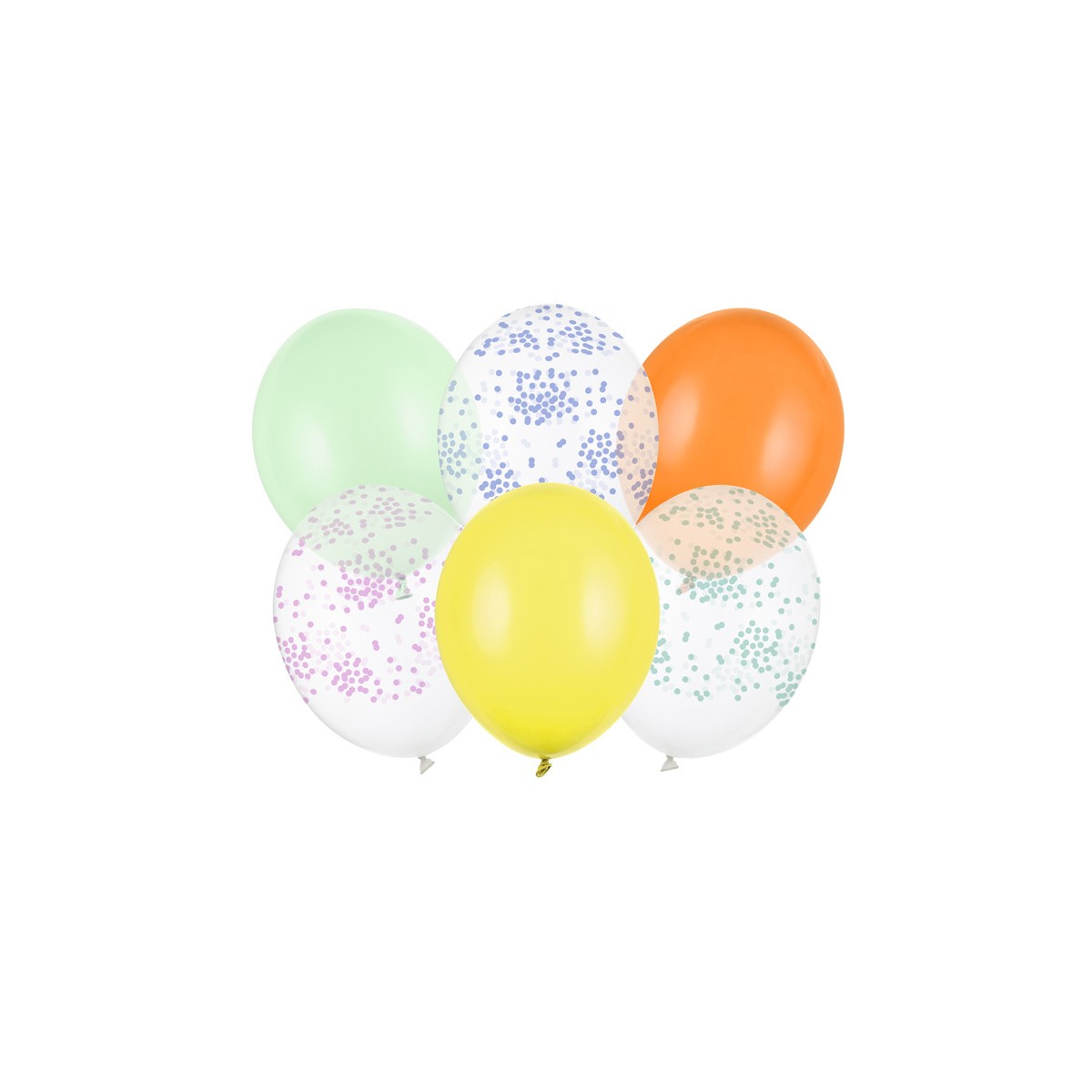 Balloons 30 cm, Confetti, mix (1 pkt / 6 pc.) Balloons 30 cm, Confetti, mix (1 pkt / 6 pc.)