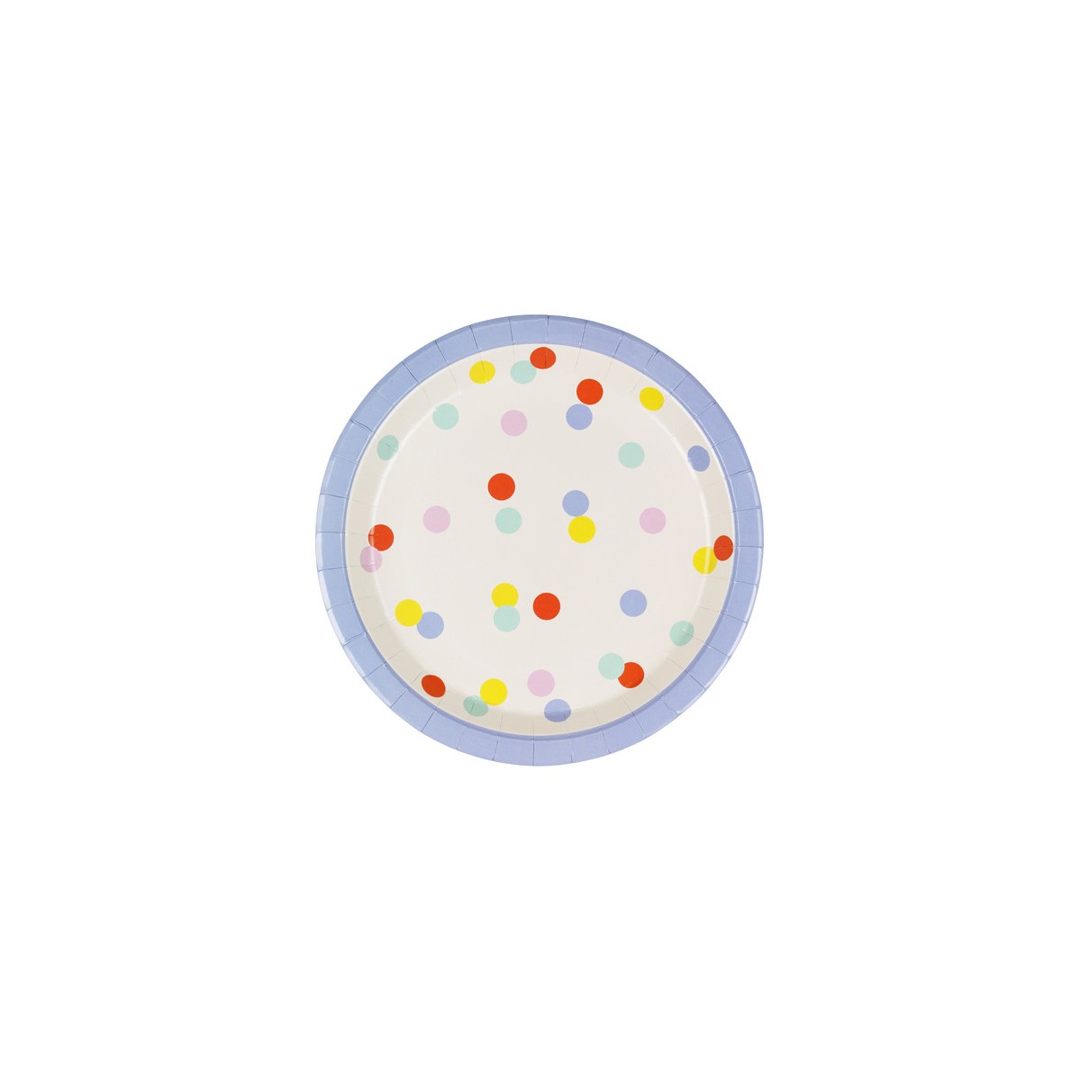 Plates Confetti, 23 cm, mix (1 pkt / 6 pc.) Plates Confetti, 23 cm, mix (1 pkt / 6 pc.)