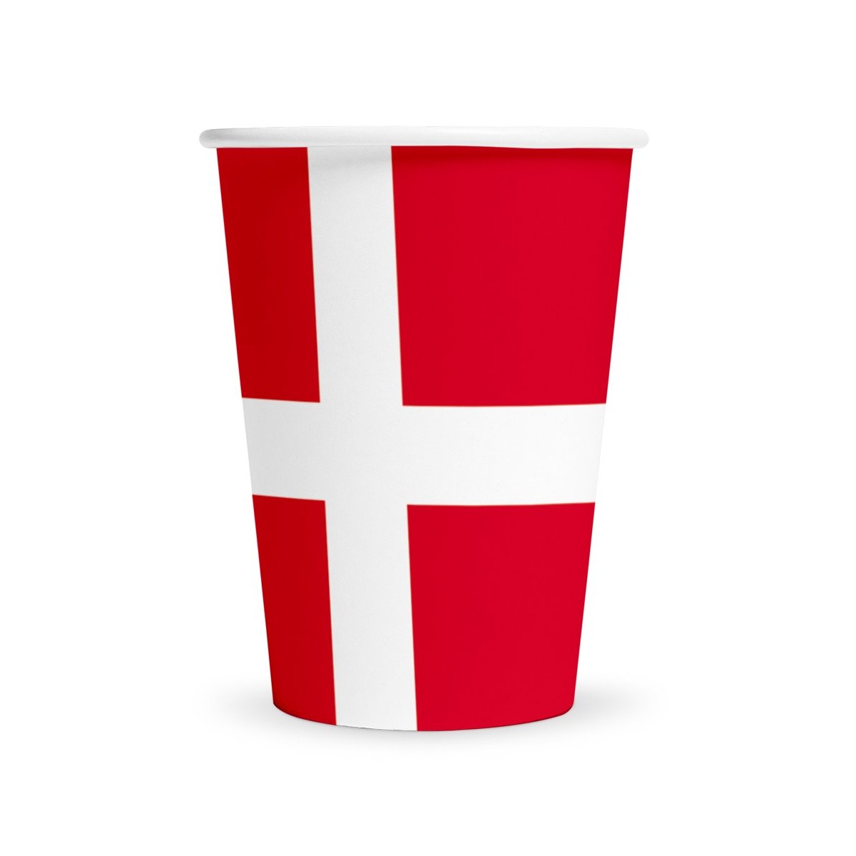6 st Pappmuggar Röda 250 ml – Engång, PE-belagda 6 st Pappmuggar Röda 250 ml – Engång, PE-belagda