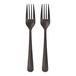 50 st Plastgafflar svart &aring;teranv&auml;ndbara 185 mm
