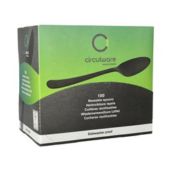 50 st Plastgafflar svart återanvändbara 185 mm 50 st Plastgafflar svart återanvändbara 185 mm