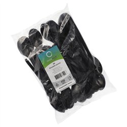 50 st Plastgafflar svart återanvändbara 185 mm 50 st Plastgafflar svart återanvändbara 185 mm