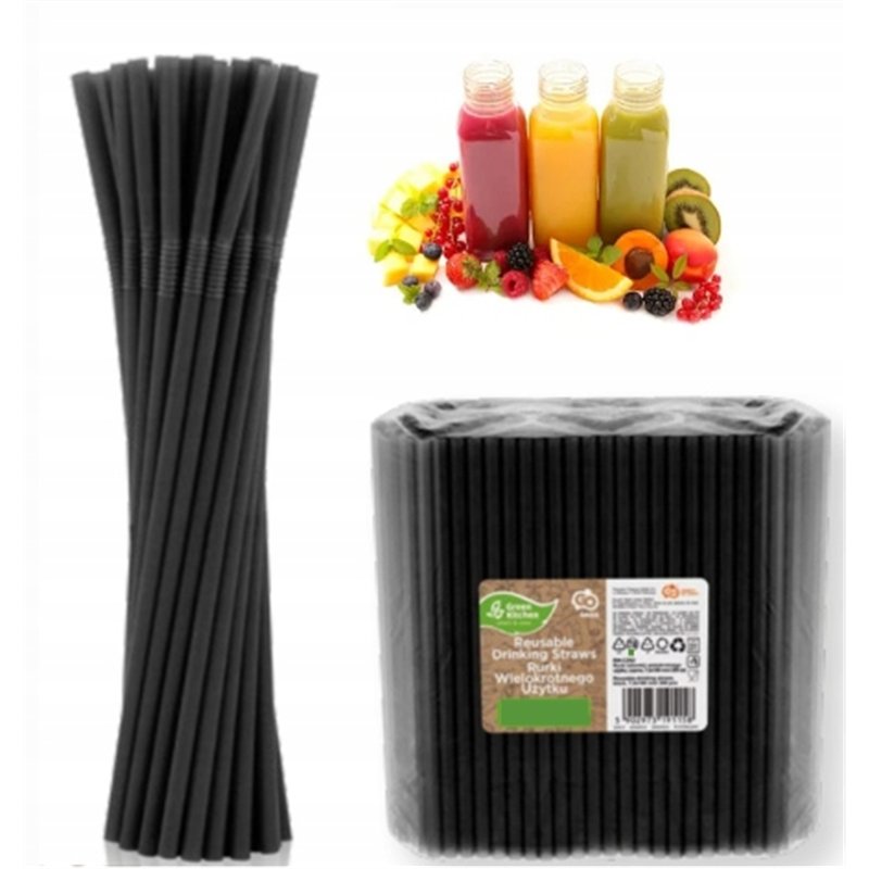 50 st. Plastb&ouml;jbara sugr&ouml;r i svart - 5mm x 21 cm 50 st. &Aring;teranv&auml;ndbara plastsugr&ouml;r