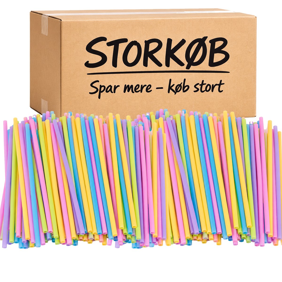 500 st Sugrör mixfärger återanvändbara 22 cm Ø7 mm 500 st Sugrör mixfärger återanvändbara 22 cm Ø7 mm