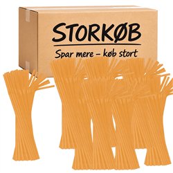 50 st Återanvändbara Böjbara Sugrör Orange 5x21 cm