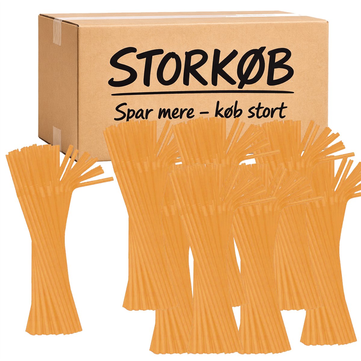 50 st Återanvändbara Böjbara Sugrör Orange 5x21 cm 50 st Återanvändbara Böjbara Sugrör Orange 5x21 cm
