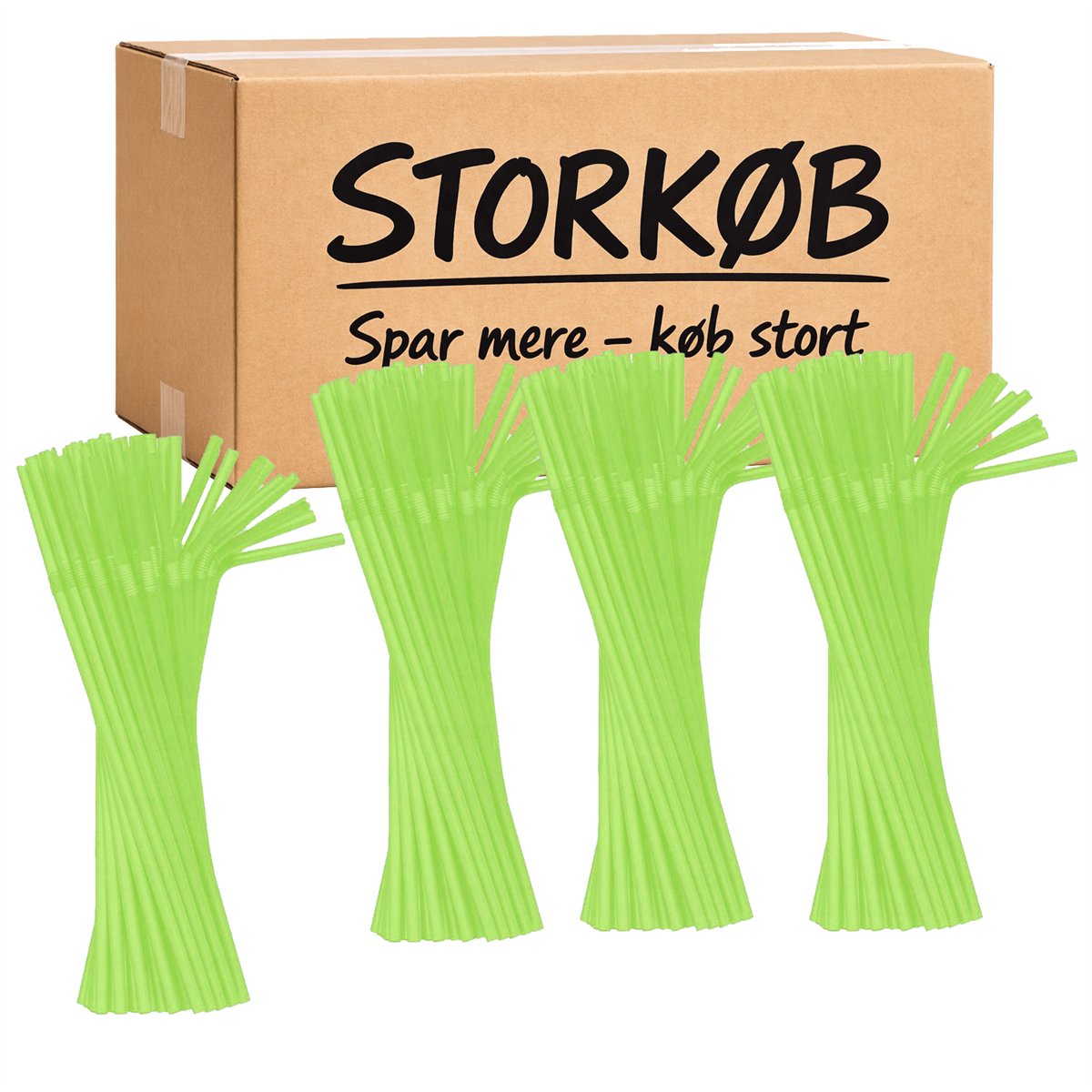 50 st Återanvändbara Knäcksugrör Grön PP-plast 21 cm 50 st Återanvändbara Knäcksugrör Grön PP-plast 21 cm