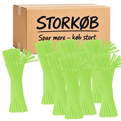 50 st Återanvändbara Knäcksugrör Grön PP-plast 21 cm