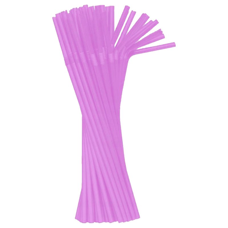 50 st. Hållbara Återanvändbara Böjbara Sugrör i Rosa Plast - 5mm x 21 cm 50 st. Hållbara Återanvändbara Böjbara Sugrör i Rosa Plast - 5mm x 21 cm