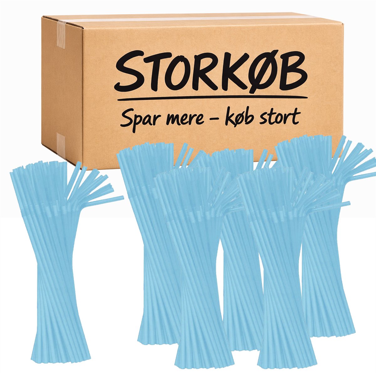50 st Knäcksugrör Blå plast återanvändbara 5 mm x 21 cm 50 st Knäcksugrör Blå plast återanvändbara 5 mm x 21 cm