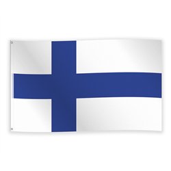 Dannebrogsflagga R&ouml;d/Vit 150x90 cm polyester
