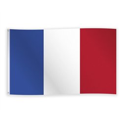 Dannebrogsflagga R&ouml;d/Vit 150x90 cm polyester