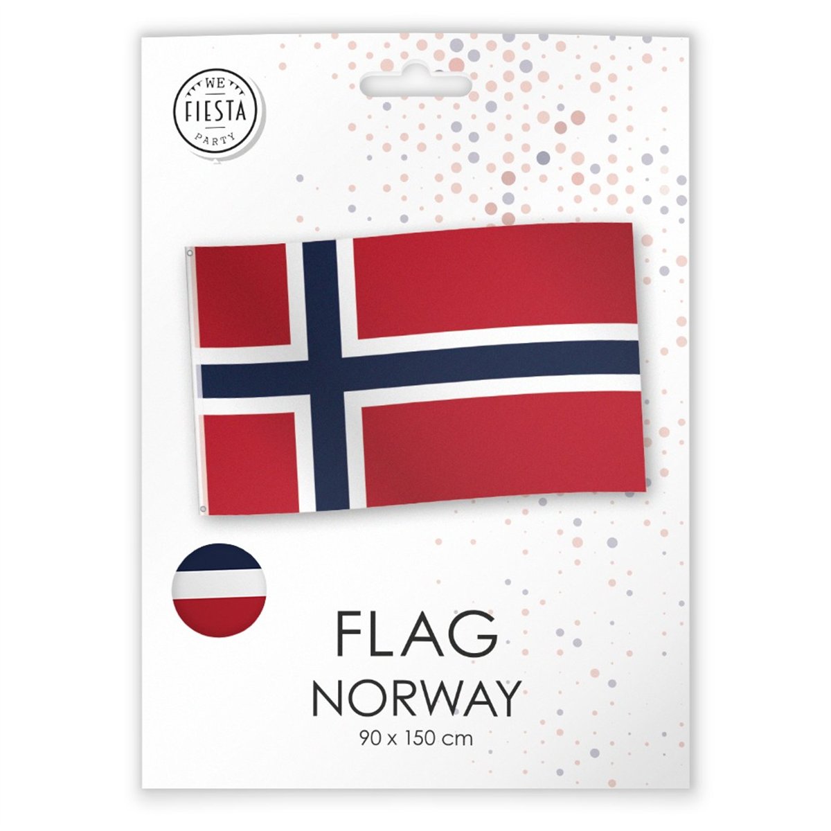 Dannebrogsflagga R&ouml;d/Vit 150x90 cm polyester