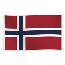 Dannebrogsflagga R&ouml;d/Vit 150x90 cm polyester