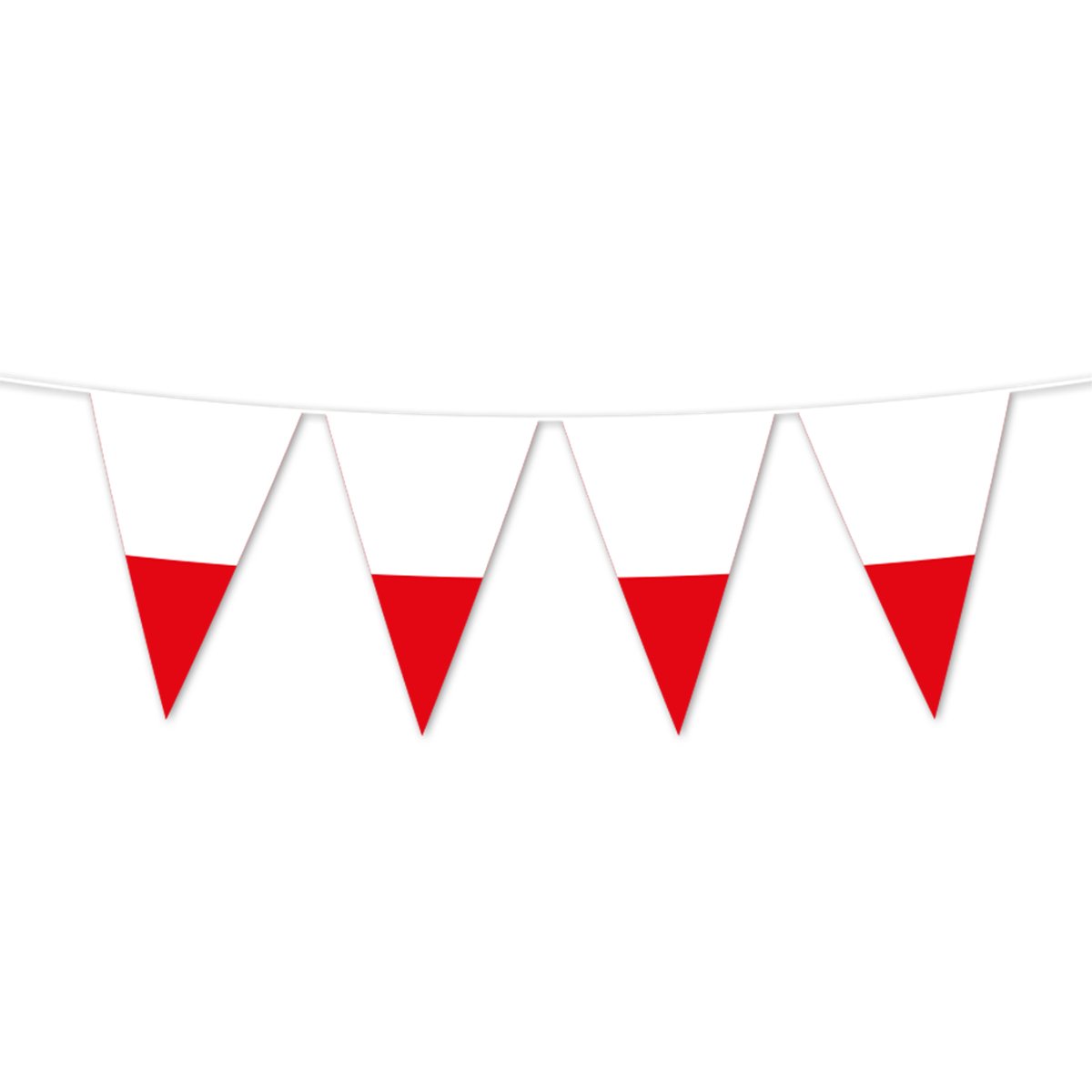 15 st Flaggirlang Dannebrog röd-vit 20x30 cm 10 m 15 st Flaggirlang Dannebrog röd-vit 20x30 cm 10 m