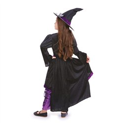 Häxkostym för barn svart 116-128 cm Häxkostym för barn svart 116-128 cm
