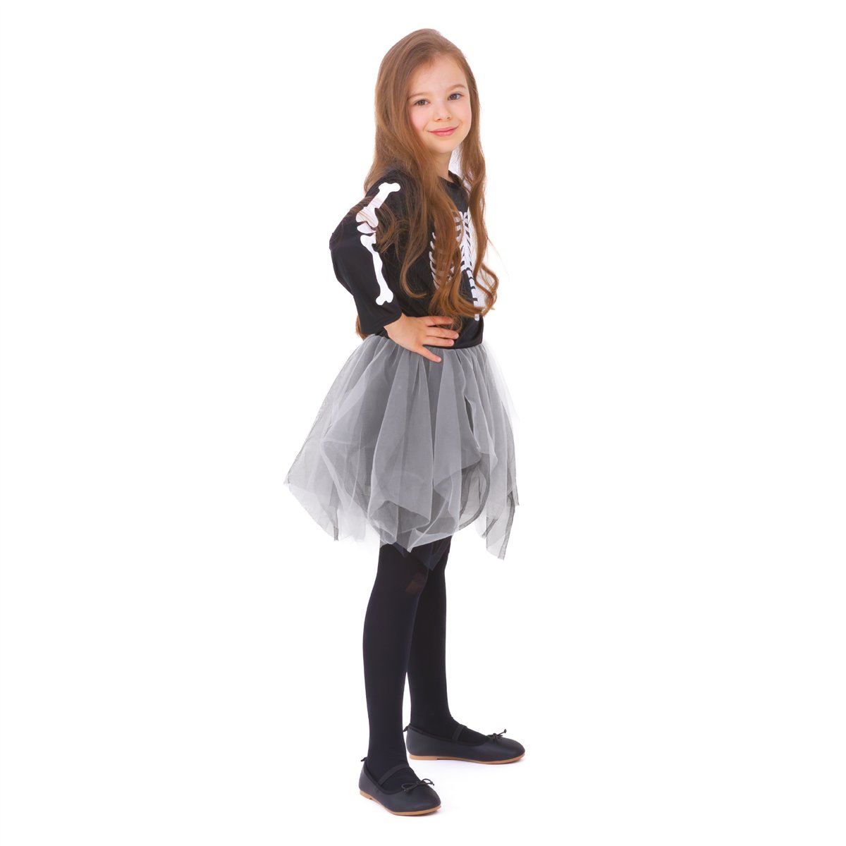 Häxkostym för barn svart 116-128 cm Häxkostym för barn svart 116-128 cm