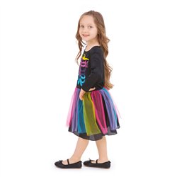 Häxkostym för barn svart 116-128 cm Häxkostym för barn svart 116-128 cm