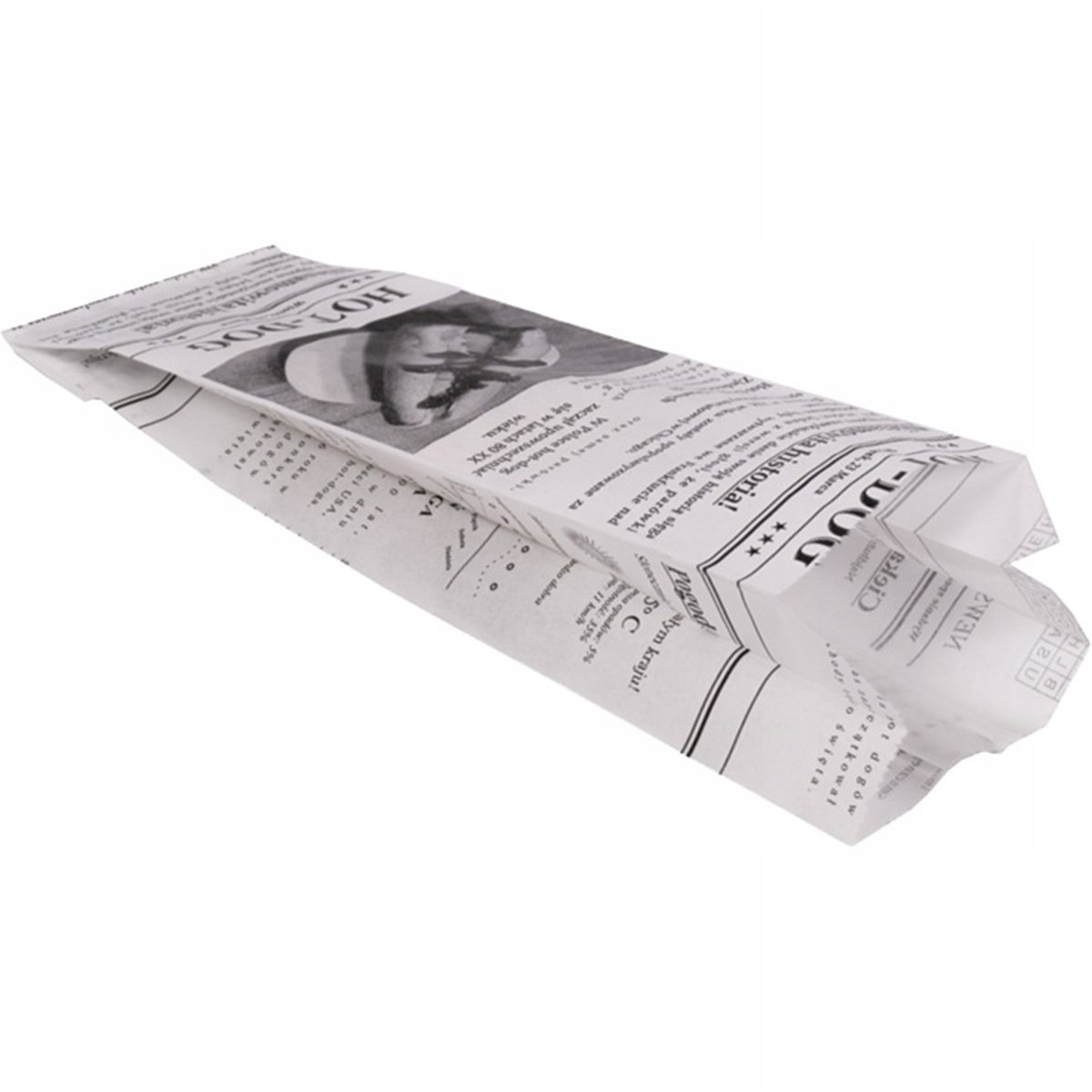 300 st Burgerfickor svartvit tidningsdesign 180x160 mm