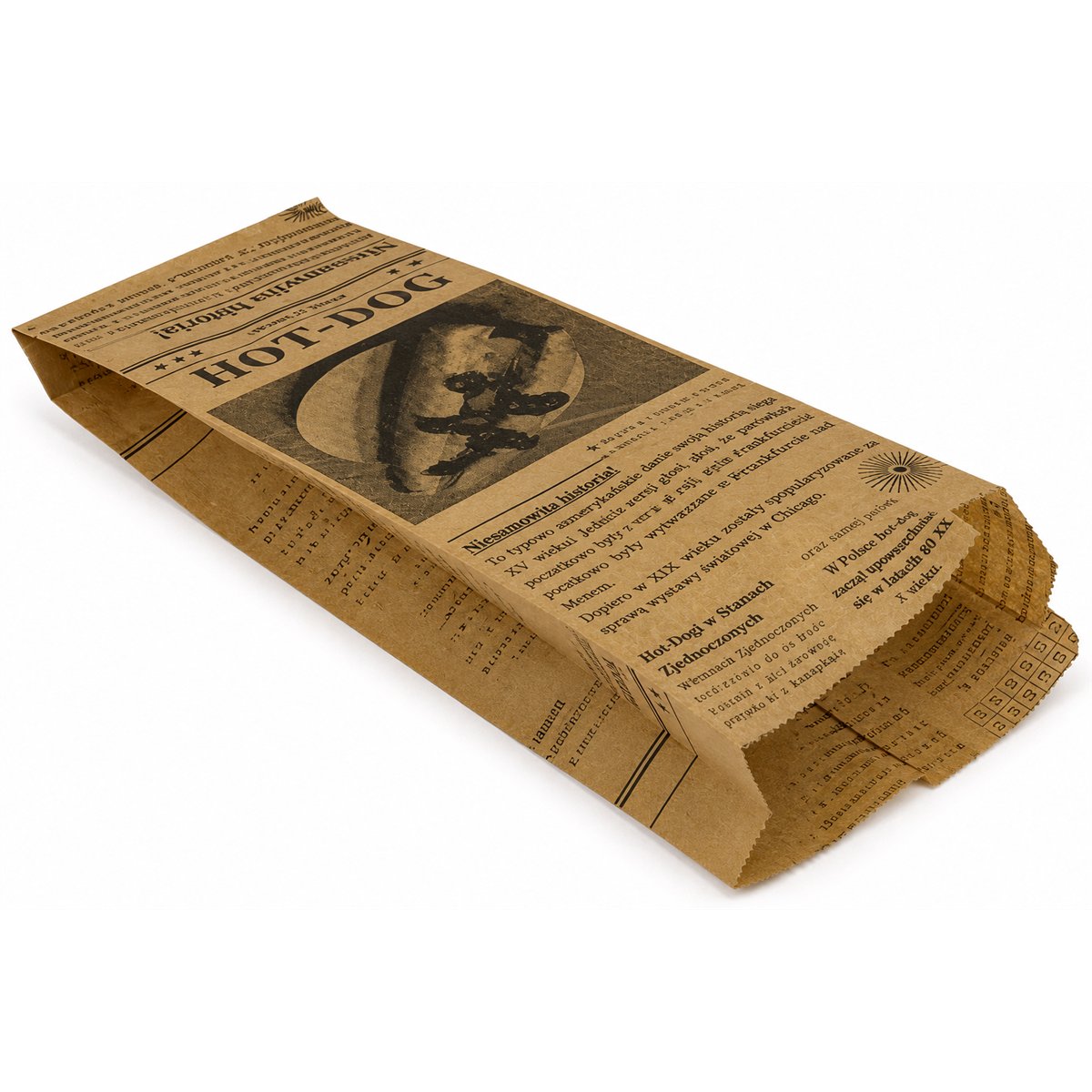 300 st Burgerfickor svartvit tidningsdesign 180x160 mm